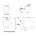 thumbnail image 3 of 2pc - 3/8" (0.375) SAE Internal Retaining Ring, Snap Ring, Black Phosphate, in., inch, 3 of 4