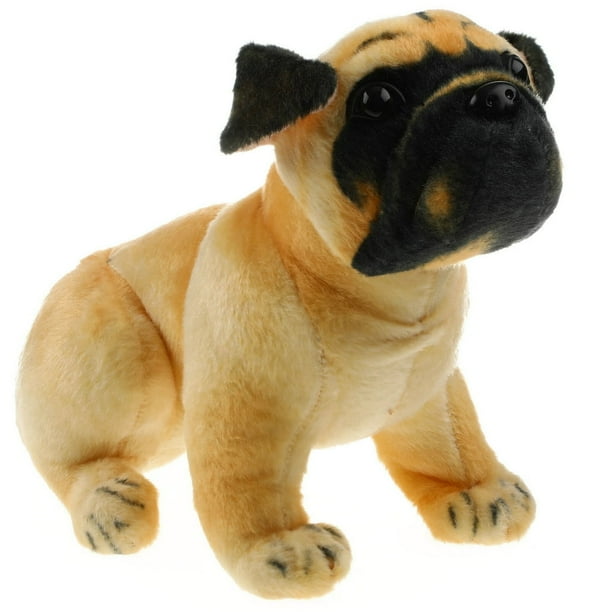Lindbes 1pc Pug Stuffed Animal Plush Dog Lifelike Stuffed Animal Pug Dog Comfortable Plush Dog Kids Gift Walmart