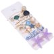 thumbnail image 2 of 8 Uds. Pinzas para el cabello para mujer, pinzas para el cabello con patrón de perlas de imitación de estrella brillante, accesorios para el cabello, 2 of 8