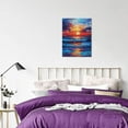 thumbnail image 6 of 12x16 inch Oil Paintings On Canvas The Sea And Sunset,Home Decor Bathroom Accessory,Charm Sea And Sunset Modern Art Poster Prints,Gifts For Landscape Enthusiasts,For Cafes,Bar,Lounge,Man Cave, 6 of 6