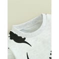 thumbnail image 6 of Baby Boy 2 Piece Outfits 9M 12M 18M 24M 3Y 4Y Dinosaur Print Long Sleeve Sweatshirt and Elastic Pants for Toddler Fall Clothes, 6 of 9