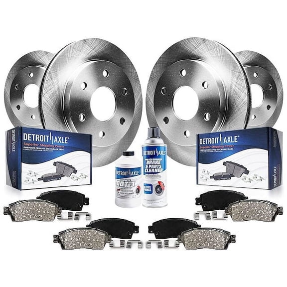 Front and Rear Brake Pad and Rotor Kit - Compatible with 2005 - 2012 Nissan Pathfinder 2006 2007 2008 2009 2010 2011