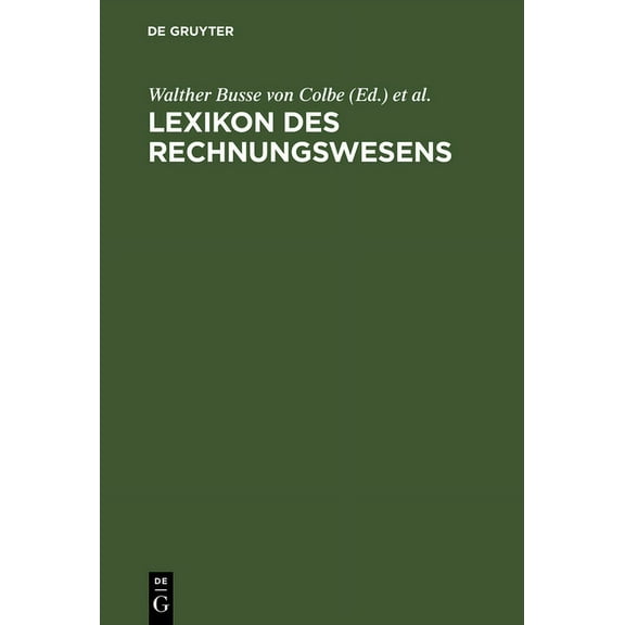 Lexikon des Rechnungswesens, (Hardcover)