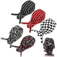 thumbnail image 1 of 5PCS Chef Hat Cotton Adjustable Japanese Chef Hat Chef Bandana Hat Cook Bandana for Kitchen Food, 1 of 5