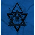 thumbnail image 2 of Triangle Eye Star Symbolic Spirit Unisex Fleece Graphic Zip Up Hoodie Brisco Brands 4X, 2 of 5