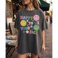 thumbnail image 4 of Happy to See Your Face Teacher Comfort Colors T-Shirt Colorful Doodle Stars Hand Drawn, 4 of 4
