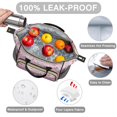 thumbnail image 3 of OBREWU Pioneer Flower Womens Lunch Box for Work,Insulated Large Pioneer Flower Lunch Bag for Women,Loncheras Para Mujer,Leakproof Adult Lunch Bag for Work,Beach,Travel,Picnic,Camping, 3 of 7