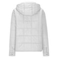 thumbnail image 5 of UYISJ Quilted Puffer Jacket Women Lightweight Short Zip Up Padded Coat Loose Fit Fall Winter Hooded Coats with Pockets S, 5 of 8