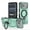 Green, variant on Poweltek For iPhone 17 Pro Max Magnetic Back Cover, Shockproof Anti-Scratch Rotate Ring Kickstand Holder Rugged Protection Case, Green