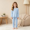 thumbnail image 2 of Gerichy Baby Boys Girls Pajama Set Kids Toddler Snug fit Solid Color Ribbed Sleepwear pjs for Daily 2T-10T, 2 of 7