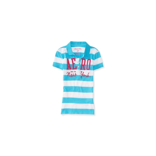 Polo Aeropostale New York para mujer, azul, grande Aeropostale Polo