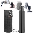 thumbnail image 1 of shiyou-Golf Club Brush, Pro Golf Club Cleaner Brush Set, Golf Ball Brush Cleaning Brush Telescopic Pull Loop Brush + Rag, Golf Ball Accessories, Best Essentials Golf Accessories Gifts for Men ﻿, 1 of 4
