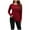 Red, variant on Womens Fall Tops Long Sleeve Rib-knit Round Neck Plain Pullover Casual T Shirts Tops for Winter Trendy 2025 (S, Red)
