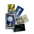 thumbnail image 1 of Cartas de Tarot de conejo de alta calidad en caja de lata de Metal, juegos de mesa de 10cm x 6cm, borde Chapado en verde dorado, 78 tarjetas con manual de papel4592, 1 of 5
