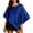 Blue, variant on Women Sequin Shawl Poncho Shrug Y2k Sleeveless Shawl Bolero Tops Trendy Asymmetric Hem Cover Ups