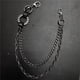thumbnail image 5 of Cadena de cinturo Llavero, Vintage con seguimiento de 2 vías punk unisex Negro Cadena de cinturón de metal fresco para hombres Mujeres Yinane Cadena de la cintura, 5 of 7