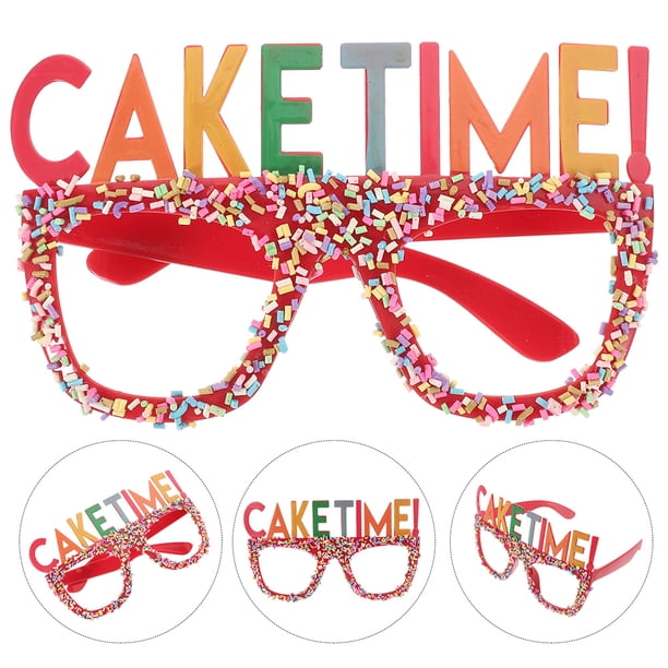 OHOIOLLA 2Ud Gafas Rojas Creativas De Cumpleaños Para Fiestas Fácil De Limpiar Y Usar