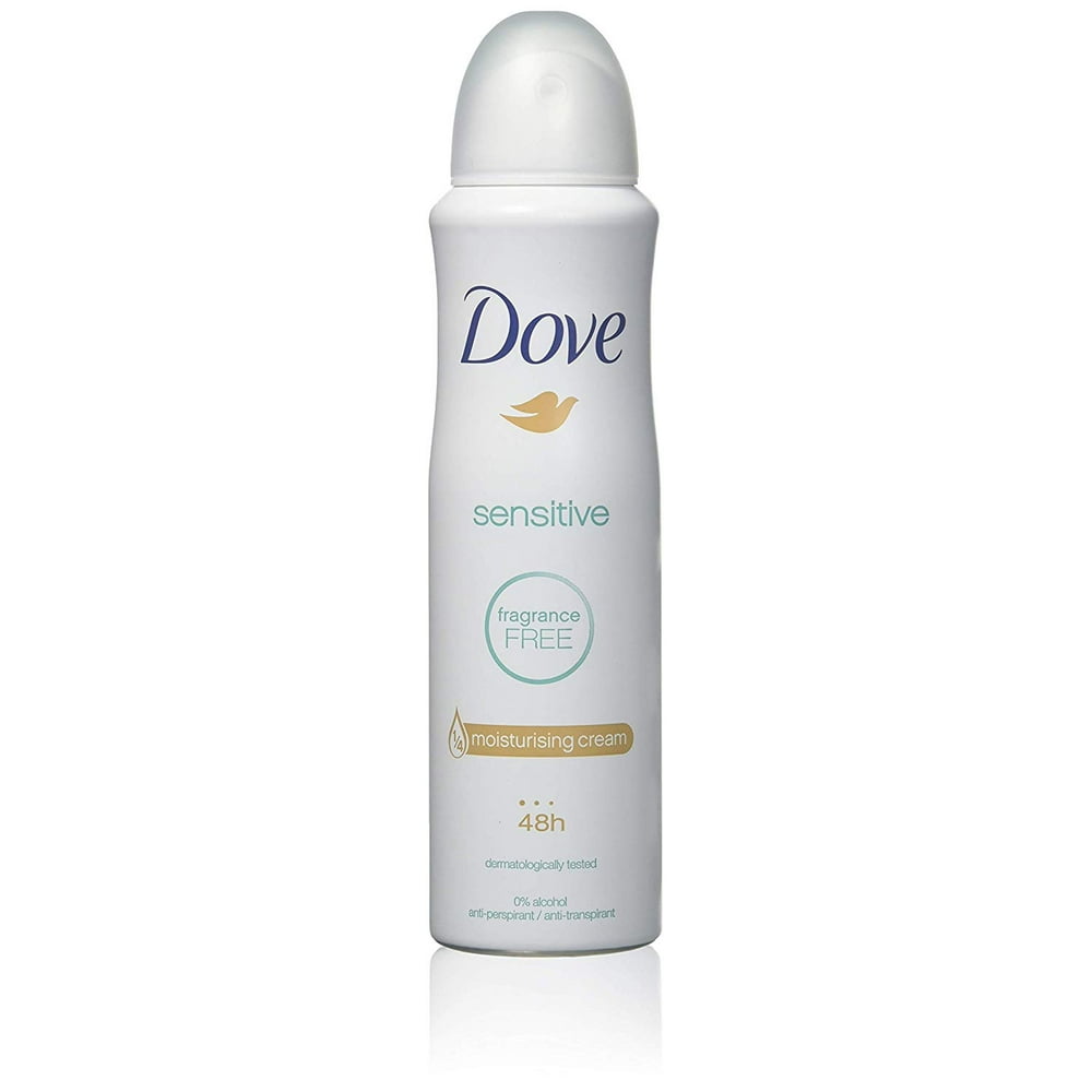 New 1 Pack Dove SENSITIVE FRAGRANCE FREE Deodorant Antiperspirant Spray