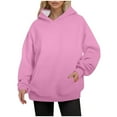 thumbnail image 2 of Womens Oversized Hoodies Lightweight Fashion Sweatshirts Fashion Pullover Sweaters, 2 of 9