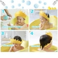thumbnail image 7 of Adjustable Baby Shower Cap and Sun Hat - Soft Shampoo Guard for Toddlers - Protect Eyes & Ears (Yellow), 7 of 7