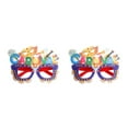 thumbnail image 1 of Billuyoard DIY Plume anteojos marco carnaval fiestas temáticas gafas vestido de baile disfraz fiesta favores gafas foto Prop carta Carta 2piezas, 1 of 6