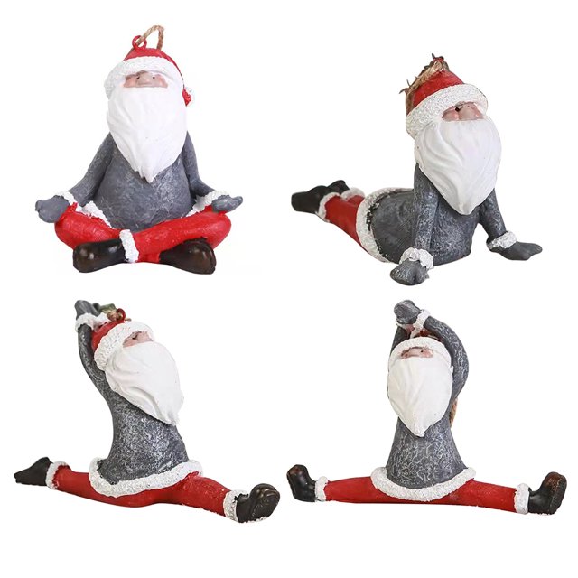 Navidad Lindo Papá Noel Colgante De Resina Árbol De Navidad Mini Artesanías Colgante Decoración Puerta De Pared Tienda De Casa Kearding HA038507-00