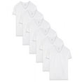 thumbnail image 3 of Fruit of the Loom Men's Tucked V-Neck T-Shirt Medium 38-40 Chest, White 6 Pack, 3 of 4