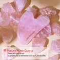 thumbnail image 2 of Cuarzo rosa Gua Sha Rena Chris para cuerpo, rostro, cuello y ojos, 2 of 6
