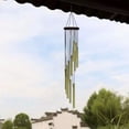 thumbnail image 5 of HOMEIORA Wind Chimes for Outside, Sympathy Wind Chimes Outdoor with 12 Aluminum Alloy Tubes and Hook, Memorial Wind Chime Gift Decoration for Home, Patio, Garden - Gold, 5 of 5
