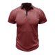 thumbnail image 1 of Camisetas Mens Beefy Muscle Color Sólido Turndown Collar Blusa Top, Camisetas de Manga Corta para Hombre, 1 of 6