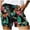 Green, variant on Womens Shorts Elastic Waist Plus Size Printing Summer Beach Drawstring With Pockets Loose Cute Vacation Trendy Workout Shorts