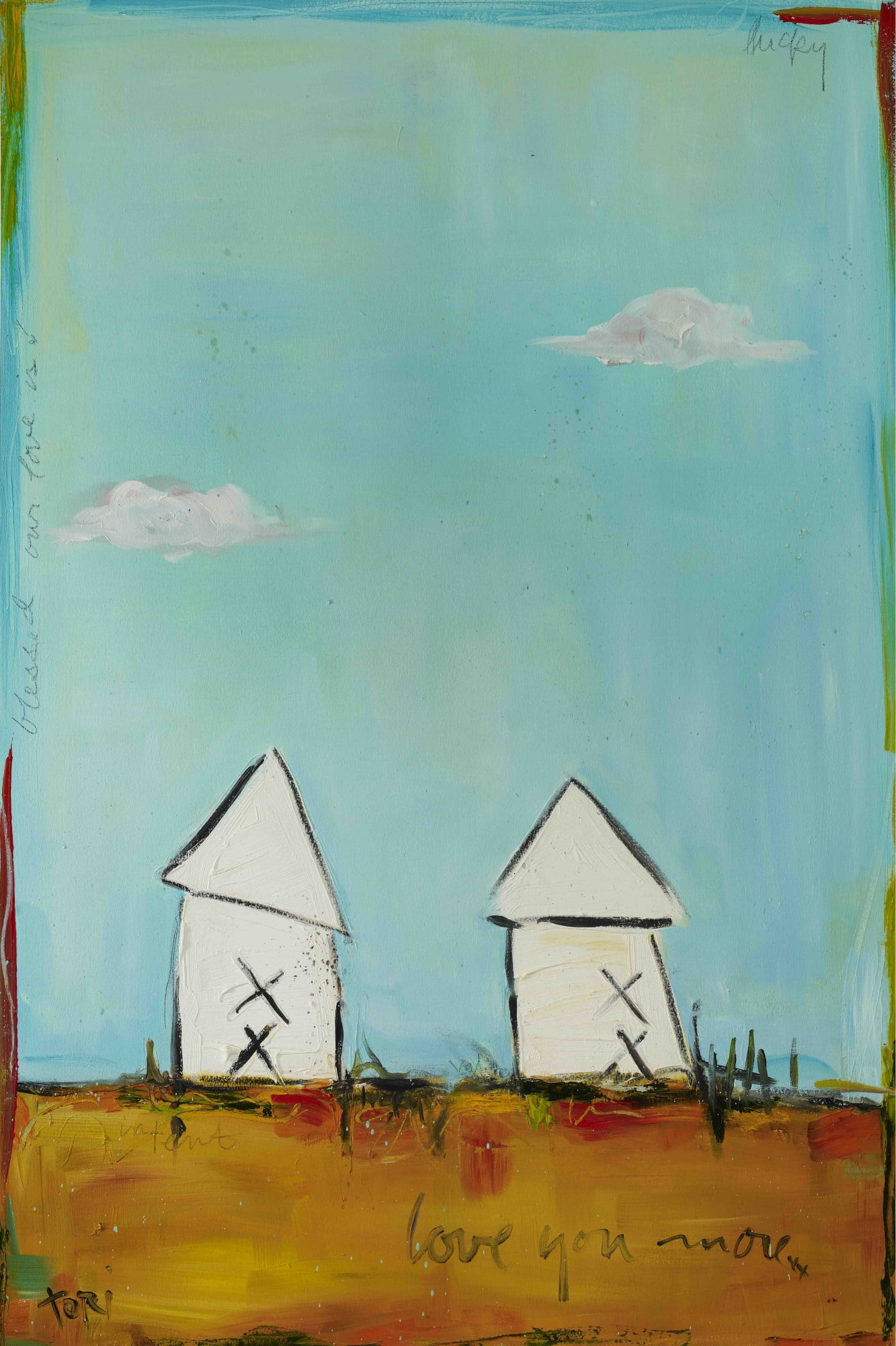 Marmont Hill "Love You More" by Tori Campisi Painting Print on Canvas