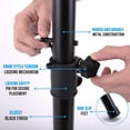 thumbnail image 4 of PYLE PSTND25 - 6 FT. Universal Tripod Speaker Stand Mount, Height Adjustable, 4 of 7