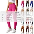 thumbnail image 3 of MXUIKV Leggings Pants for Women Tight Fitted Elastic High Waist Workout Yoga Trousers Solid Color(X-Large,White), 3 of 7