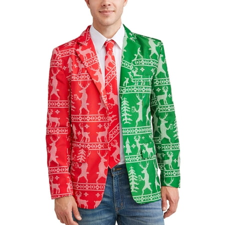 Not So Suit Suit Men's Christmas Holiday Blazer and Tie