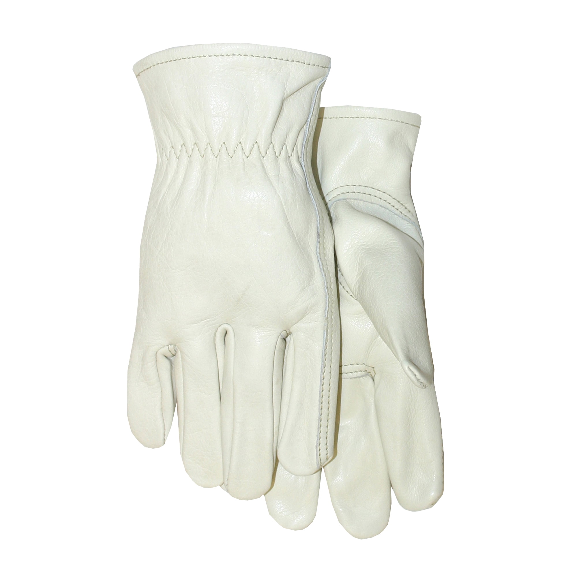 Midwest Quality Gloves, Inc. Grain Cowhide Leather Gloves, Medium