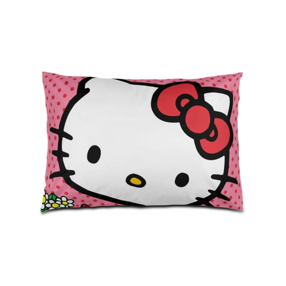 Hello kitty Pillowcase cartoon pattern printed pillowcase - soft and breathable pillowcase, envelope closure 20x14 Inch
