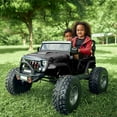 thumbnail image 2 of VOLTZ TOYS Lifted Monster Jeep 24V 2 Seater Classic Ride on Car with Remote Control, Leather Seat and EVA Tires, 2 of 7