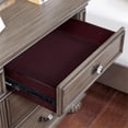 thumbnail image 5 of Bowery Hill Traditional Solid Wood 3-Drawer Nightstand in Gray, 5 of 5