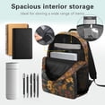 thumbnail image 3 of Jeiento 4-Piece Kids Backpack and Lunch Box Set for School 17 Inch Highland Cow Floral Bookbag with Large Capacity, Includes Pencil Case, Bookmarks for Elementary Boys & Girls, 3 of 7
