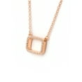 thumbnail image 3 of Imperial 1/10Ct TDW Diamond Rectangle Shape Pendant Neclace in Rose Gold Plated S925 Sterling Silver (H-I, I2), 3 of 6