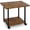 Rustic Brown-2-Tier, variant on White 2-Tier Under Desk Printer Stand