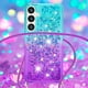 thumbnail image 4 of Funda para Samsung Galaxy S24 FE 5G Brillantina Líquida Divertida Reluciente y con Cristales en Movimiento Cuerpo Cruzado con Cordón Ajustable, 4 of 5