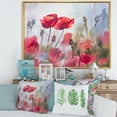 thumbnail image 2 of Blossoming Red Poppies In The Meadow 20 in x 12 in Framed Painting Canvas Art Print, by Designart, 2 of 5