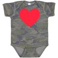 thumbnail image 3 of Inktastic Valentine's Day Red Heart Boys or Girls Baby Bodysuit, 3 of 5