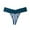 Navy, variant on MuZeFu Cotton Lace Thongs for Women Women's Sexy Lace Striped Lace Hem Comfortable And Breathable Low Waisted Thong