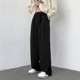thumbnail image 3 of Pantalones de traje rectos marrones para hombre, pantalones de verano de pierna ancha para hombre, antiarrugas, reseñas coreanas, muchas sastrerías con estilo, moda 2024, 3 of 5
