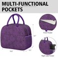 thumbnail image 6 of Womens Halloween Purple Spider Web Pattern Lunch Box for Work,Insulated Lunch Bag for Women,Loncheras Para Mujer,Leakproof Adult Lunch Bag for Work,Beach,Travel,Picnic,Camping, 6 of 7