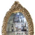 thumbnail image 5 of Benjara Curio Cabinet with Ornate Carvings and 10 Glass Shelves, Gold, 5 of 5