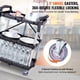 thumbnail image 2 of Carrito de servicio utilitario VEVOR, plegable, 165 libras, 3 estantes con ruedas, 2 of 9